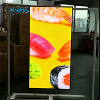 Boîte à lumière LED ultra-mince personnalisée avec cadre en aluminium rétroéclairé pour affichage de poster en magasin de détail ou centre commercial