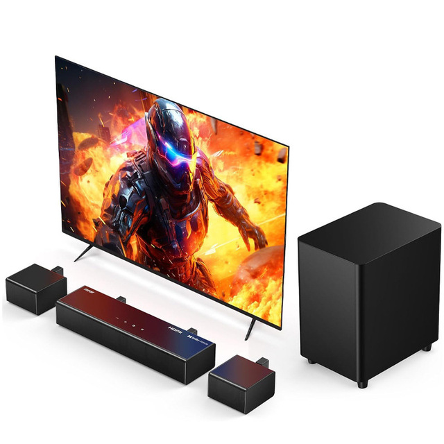 Factory Miroir 51 Soundbar with Dolby Atama 410W Wireless Home Theater System Featuring 5 Speakers and Subwoofer