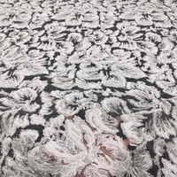 Tissu de dentelle de mariée de luxe brodé de haute qualité, tissé, avec des perles et des paillettes, pour robes de mariée, textiles de maison, 100% polyester