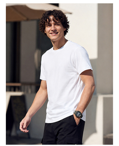 Custom Logo Printed Casual Crew Neck Short Sleeve T-<b>Shirt</b> 100% Cotton Breathable High Quality Multi-Color Regular Fit for <b>Men</b> - Product Image 4
