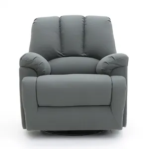مقاعد كبيرة منجدة سوداء من الجلد كرسي مسرح منزلي كرسي للتلفاز كرسي أريكة كهربائي يدوي
