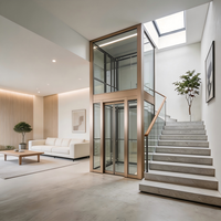 Ascenseur intérieur sans puits personnalisé de 2 à 5 étages, ascenseur à traction, ascenseur résidentiel intérieur, facile à installer