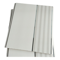Dalles de plafond en PVC pour faux plafond de bureau, ignifuges et résistantes à l'humidité, avec design de grille pour hôtels et cuisines