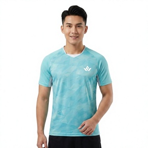 Unisex <b>Light</b> Blue Team <b>Name</b> Print Moisture Wicking Short Sleeve Soccer Jersey Crew Neck Regular Fit Polyester Sport Wear Custom - Product Image 1