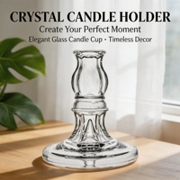 Porte-bougie cylindrique en verre transparent, conteneur vide en vrac pour la fabrication de bougies, décoration de mariage