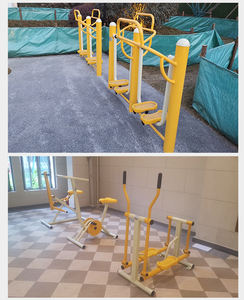 Máquina de prensa de piernas de tres lados para exteriores, resistente y duradera, ideal para calistenia, crossfit y gimnasio. - Product Image 6