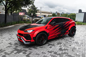 Kit carrosserie en fibre de carbone style V ZNDR pour Urus – Nouveau kit auto-adhésif comprenant lèvre avant, jupes latérales, diffuseur, spoiler et pare-chocs - Product Image 3