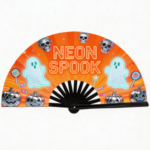 Abanico de Mano Extra Grande Personalizado para Festivales y Conciertos, con Diseño Gráfico Vibrante - Product Image 2