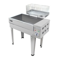 Friteuse Électrique Commerciale en Acier Inoxydable Ou Rui Te 6000W Grande Capacité Monocylindre Température Constante pour Brochettes Frites