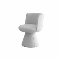 Fauteuil en cuir et bois italien rotatif avec fonction pivotante pour salon de beauté, hôtel, salon