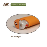 Briquet électronique MK Allume-cigare à grande flamme Briquet en gros Boîte d'affichage de haute qualité Support en plastique Briquet à LED