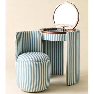 Tocador Moderno Minimalista de <span class=keywords><strong>Madera</strong></span> Maciza con Espejo Abatible y Almacenamiento, Ecológico, para Dormitorio u Hotel, Set de Maquillaje - Product Image 3