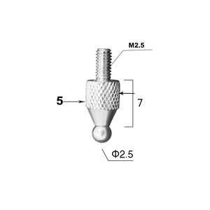 Modul Pengukur Titik Bola Karbida Tungsten, <span class=keywords><strong>Probe</strong></span> Bola, Kepala Pengukur Pitch Cross-bar M2.5/ # 4-48UNF Thread - Product Image 5