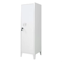 Usine porte unique garde-robe jambes école gym stockage armoire en acier rose casiers en métal
