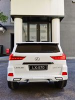 Voiture électrique Lexus 4x4 tout-terrain à deux places pour enfants, 126 cm, conduite autonome, télécommande, batterie 12V rechargeable
