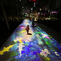 ZHIYU P2.5 Indoor Kommerzielle LED-Tanzbodenplatten Interaktive Bodenpaneele 8K Auflösung Wasserdichter Vollfarbiger Bildschirm