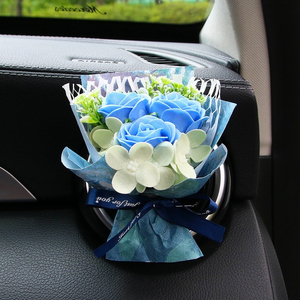 Bouquet de fleurs séchées pour décoration automobile personnalisée, diffuseur d'arômes pour <span class=keywords><strong>voiture</strong></span>, parfum d'ambiance - Product Image 3