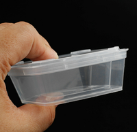 Gobelets carrés transparents en PP avec couvercles, contenants jetables pour sauces, portions individuelles pour la restauration à emporter et les services de traiteur