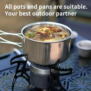 Réchaud à gaz pliable de poche KZ03, mini cuisinière de camping pour les randonneurs, les cyclistes et les aventures en <span class=keywords><strong>solo</strong></span>, réchaud à gaz à ondes infrarouges - Product Image 5