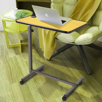 Table d'appoint mobile multi-usage Healthmenex pour bureau à domicile, réglable en hauteur et inclinable, en PB+Acier, pour repas au lit des patients