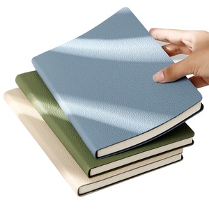 Taccuino in Pelle PU A5 con Logo Personalizzato, Ideale per Uso Aziendale <span class=keywords><strong>e</strong></span> Studentesco Quaderno A5 con copertina morbida <span class=keywords><strong>e</strong></span> texture effetto litchi. - Product Image 1