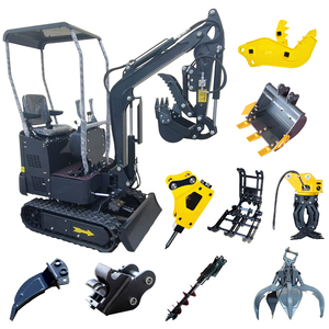 Mini Excavadora de Jardín de 1 Tonelada, Excavadora Hidráulica sobre Orugas para Plantación en Huertos y Construcción en Patios Traseros, Mejor Precio - Product Image 1