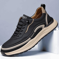Nouvelles baskets décontractées pour hommes, à bout rond, motif uni, polyvalentes, antidérapantes, durables, avec empeigne en tricot et semelle intermédiaire en TPU