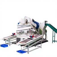 Granulateur de fil de cuivre 300-600 kg/h avec criblage multi-étapes, machine industrielle de granulation de câbles de rebut à vendre en gros