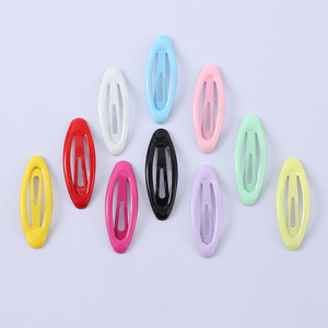 Oval Colorful Teardrop Hair <b>Clip</b> 5 Cm Side <b>Clip</b> For Women Casual Headdress Metal Material - Product Image 5