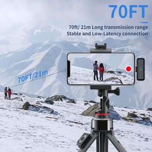 ไมโครโฟนไร้สายแบบหนีบปกเสื้อสำหรับ iPhone Android รุ่น Lav Mic Lens สำหรับถ่ายทอดสด บันทึกเสียงวิดีโอ พร้อมระบบตัดเสียงรบกวน - Product Image 6