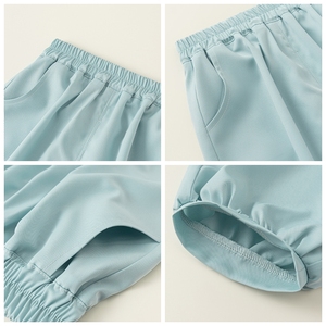 Nuovi <span class=keywords><strong>pantaloni</strong></span> estivi di abbigliamento per bambini <span class=keywords><strong>pantaloni</strong></span> casual Casual da ragazza in tinta unita - Product Image 2