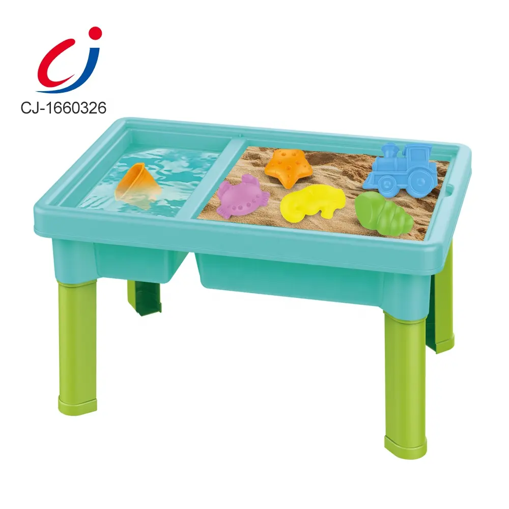 Chengji juguetes دي بلايا بأنشطة الباب الساخن بيع البلاستيك الرمال مجموعة لعب الشاطئ الرمال والماء الجدول للأطفال