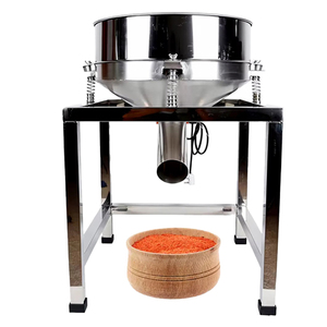 Tamis vibrant rotatif électrique en acier inoxydable pour poivre et diverses poudres, avec roulement et engrenage centraux - Product Image 1