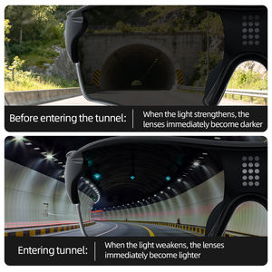 Lunettes de soleil intelligentes à teinte variable électronique OEM, lentille LCD adaptative instantanée 0,1 s, lunettes de sport TR90 pour le cyclisme, la conduite, jour et nuit - Product Image 4