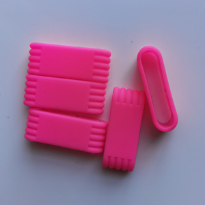 Bande de poignée personnalisée en silicone pour raquette de pickleball, sangle de poignet en caoutchouc vert fluo de remplacement pour manche de raquette - Product Image 4