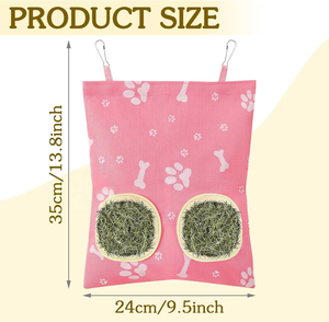 Sac à foin suspendu personnalisé à 2 trous <span class=keywords><strong>pour</strong></span> cochon d'Inde, mangeoire <span class=keywords><strong>pour</strong></span> lapins, chinchillas, hamsters et petits <span class=keywords><strong>animaux</strong></span> de compagnie, <span class=keywords><strong>accessoires</strong></span> <span class=keywords><strong>pour</strong></span> cage - Product Image 2