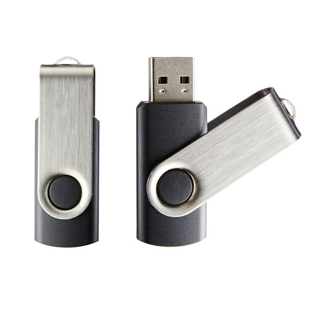 Wholesale Bulk Cheap Custom Metal Thumb Drive USB 2.0/3.0 Full Capacity 1GB-128GB with Key Ring and Lanyard