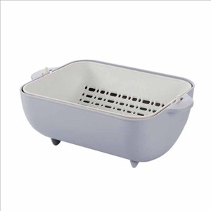 Itchen-cesta de plástico de doble capa para lavado de frutas y verduras, cesta para zurcir, drenaje de agua y arroz - Product Image 1