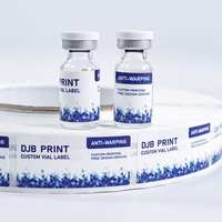 Etiquetas Personalizadas para Productos Farmacéuticos, Etiquetas para Viales de 3 ml y 10 ml, Etiquetas para Viales con Estampado en Caliente y Relieve, Etiquetas para Viales de 3 ml