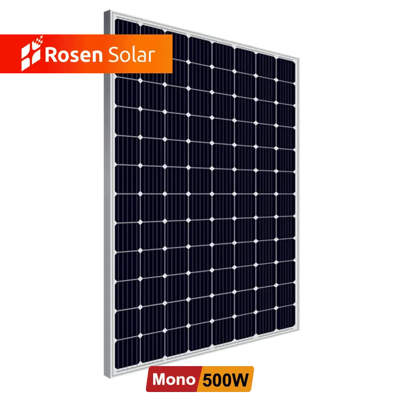 Rosen Single Monocrystalline 500watt Mono 550w 600w 700 W 450 Watt Solar Panel Price India 12v 48v