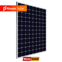 Rosen simple 500watt Mono 550w 600w 700 W 450 Watt panneau solaire prix inde 12v 48v