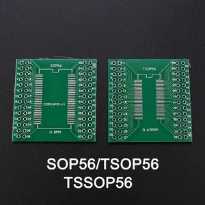 QFP TQFP LQFP FQFP 32 - 100 LQFP128/144 TSOP56 SOP56/TSOP56/TSSOP56 SMD Turn to DIP adaptador placa PCB placa convertidora