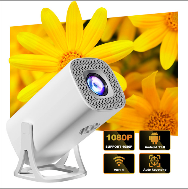 Cross-Border New S40 Android 11.0 CRT Projector 713 Main Control Portable HD Mini Phone Casting Factory Direct Sales Screen