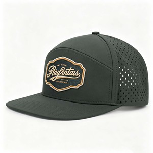 High Quality 7-Panel Mesh Custom Cap Rope <b>Hats</b> Underbrim Snap Back Baseball Caps Trucker Breathable Performance Outdoor - Product Image 3
