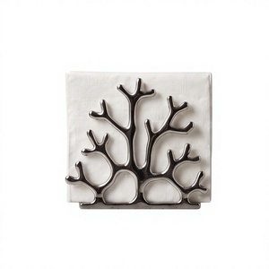 Porte-serviettes en métal design Arbre Corallien, texture moulée, pour cuisine et salle à manger, vente en gros - Product Image 1