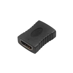 Coupler HDMI Berlapis Emas Konektor HDMI Betina Ke Betina 4K 3D 1080P Adaptor Ekstensi HDMI