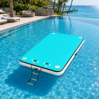 Vente flash : Plateforme flottante gonflable en PVC de Chine pour hôtels et complexes hôteliers, utilisation intérieure/extérieure, 5 à 10 passagers