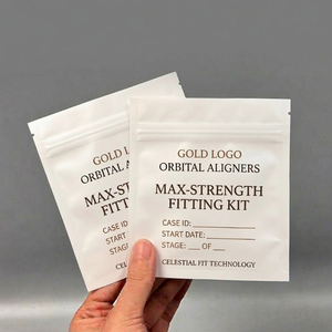 Bolsas Personalizadas <span class=keywords><strong>para</strong></span> Empaque <span class=keywords><strong>de</strong></span> Alineadores Dentales, Sachet con Cierre Ziplock <span class=keywords><strong>de</strong></span> Tres Lados Sellados, Bolsa Reutilizable con Cremallera <span class=keywords><strong>para</strong></span> Alineadores - Product Image 4