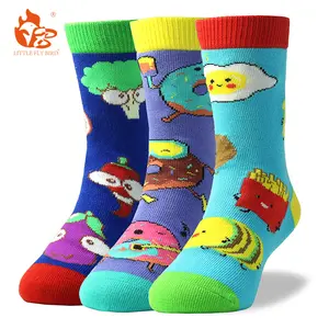 Meias infantis de algodão, meias para bebês e crianças, design personalizado, primavera e outono
