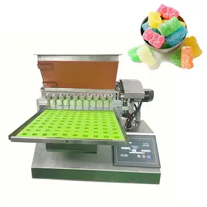 vitamines gummies bonbons production machine / gummy pouring machine / gummy depositor machine semi automatic